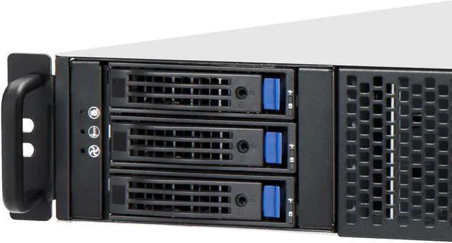 Alt view image 7 of 8 - IN WIN Open Bay 2U Middle Depth Server Chasis - 500W 80+Gold Power Supply - Black  R200N-S500