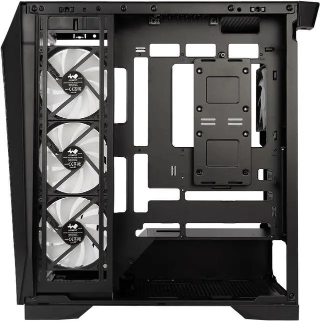 Alt view image 3 of 4 - IN WIN PRISM Black Steel / Tempered Glass ATX Mid Tower Case (Computer Cases - ATX Form)