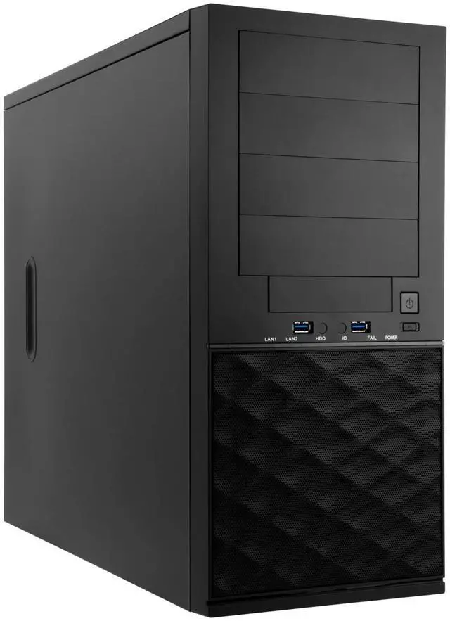 Main image of IN WIN PE052T2X.U3 Pedestal Entry ATX Mid Tower Case - Black
