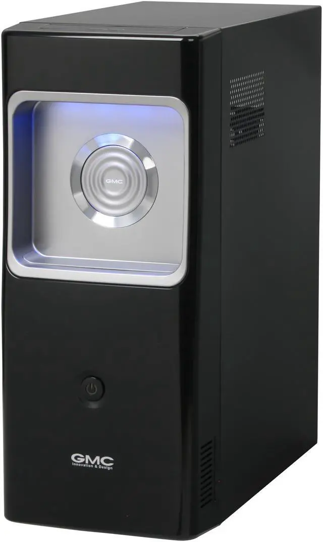 Alt view image 3 of 10 - GMC R-2 Toast AZT-GMCR2-BL Black Steel / Plastic ATX Mid Tower Computer Case