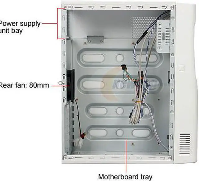 Alt view image 7 of 12 - GMC R-2 Toast AZT-GMCR2-WH White Steel / Plastic ATX Mid Tower Computer Case