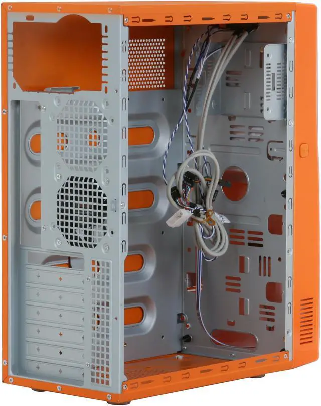 Alt view image 6 of 12 - GMC R-2 Toast AZT-GMCR2-OR Orange Steel / Plastic ATX Mid Tower Computer Case