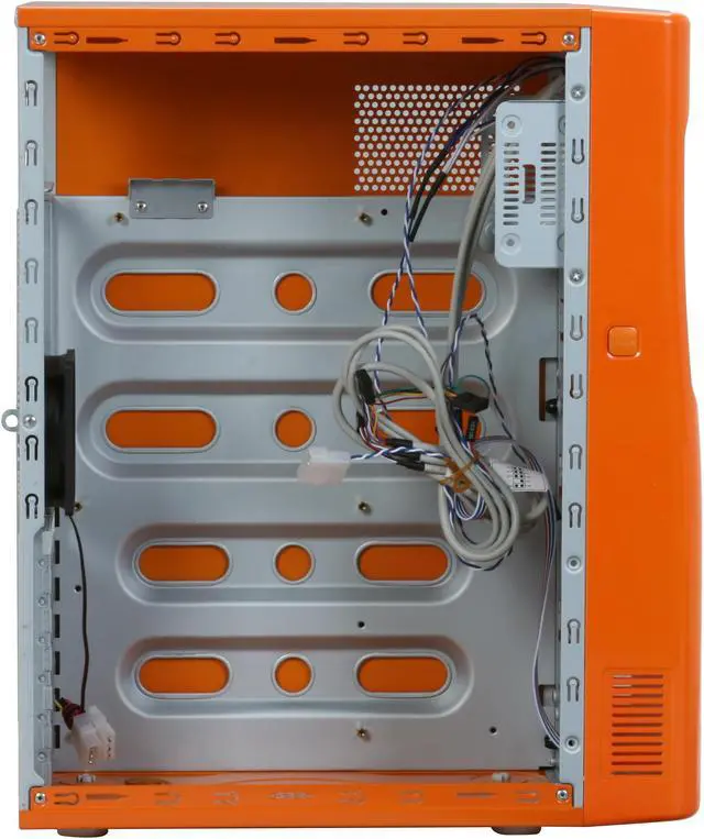 Alt view image 7 of 12 - GMC R-2 Toast AZT-GMCR2-OR Orange Steel / Plastic ATX Mid Tower Computer Case