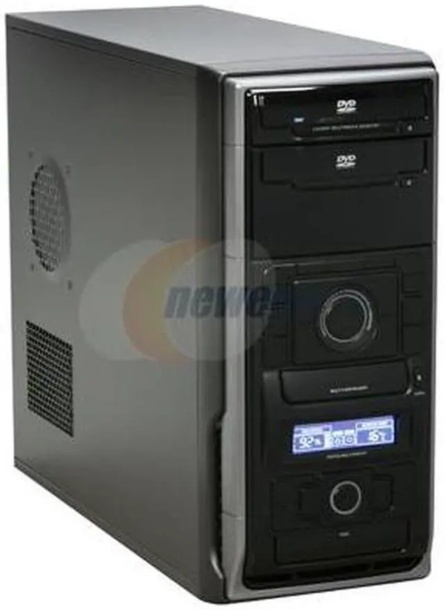 Main image of GMC Black Steel K-2 Ebony AZT-GMCK2-EB ATX Media Center / HTPC Case
