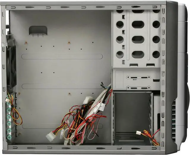 Alt view image 8 of 12 - GMC Black Steel K-2 Ebony AZT-GMCK2-EB ATX Media Center / HTPC Case
