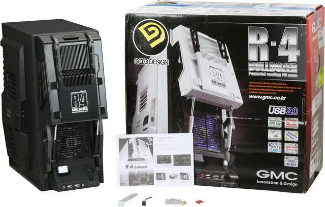 Alt view image 11 of 11 - GMC R-4 Bulldozer AZT-GMCR4-BL Black ABS / SECC steel ATX Mid Tower Computer Case