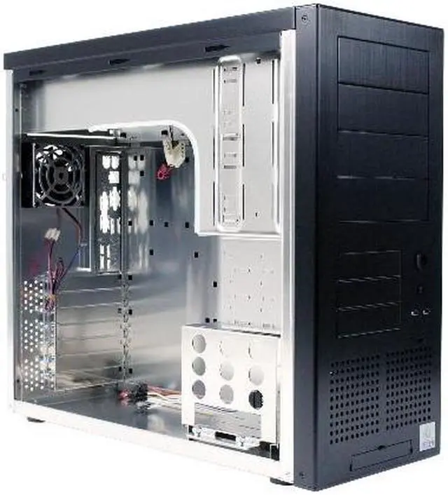 Alt view image 7 of 11 - LIAN LI PC-61 USB Black Aluminum ATX Mid Tower Computer Case