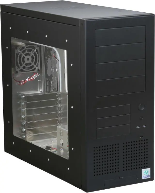 Alt view image 2 of 14 - LIAN LI PC-65B Black Aluminum ATX Mid Tower Computer Case
