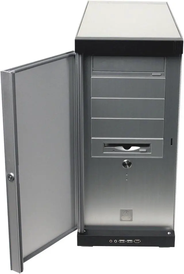 Alt view image 4 of 10 - LIAN LI V SILENT PC-V1100 Silver Aluminum ATX Mid Tower Computer Case