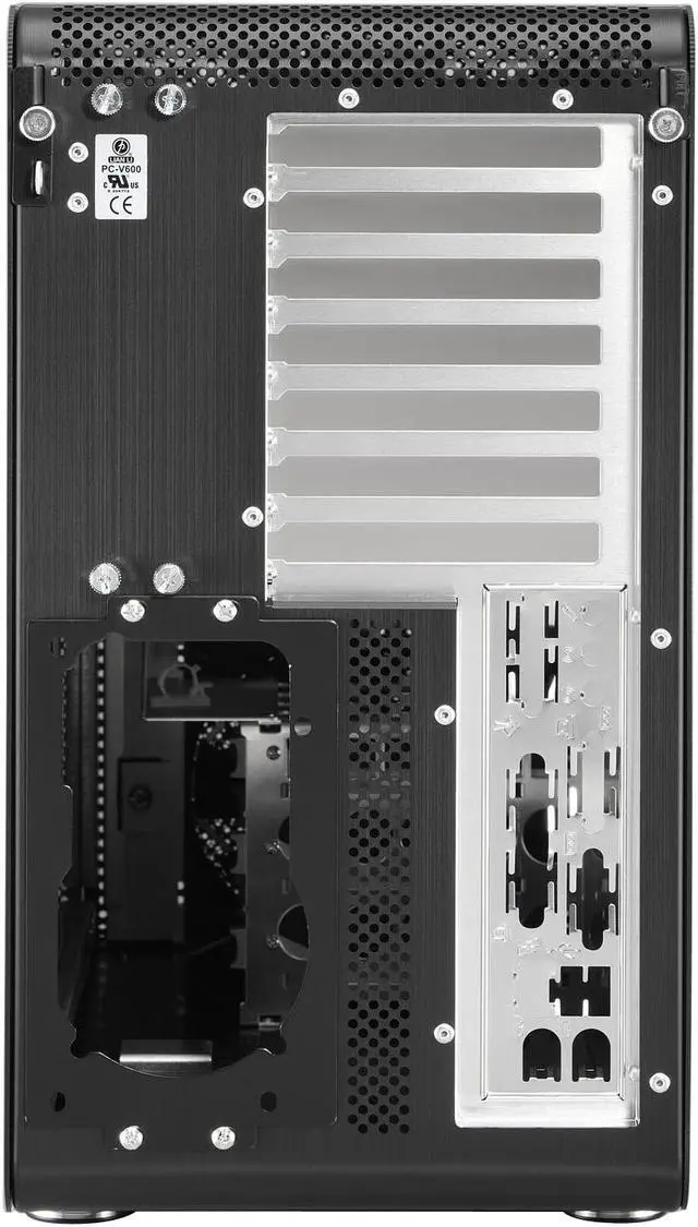 Alt view image 6 of 11 - LIAN LI PC-V600B Black Aluminum ATX Mid Tower Computer Case
