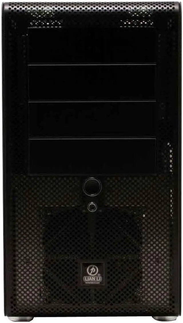 Alt view image 3 of 11 - LIAN LI PC-V600B Black Aluminum ATX Mid Tower Computer Case