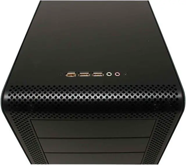 Alt view image 4 of 11 - LIAN LI PC-V600B Black Aluminum ATX Mid Tower Computer Case