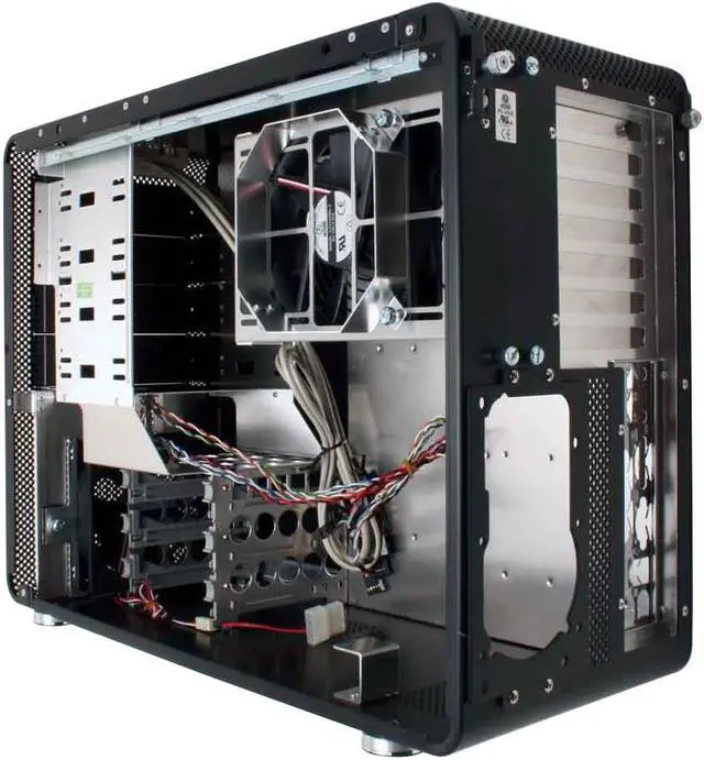 Alt view image 8 of 11 - LIAN LI PC-V600B Black Aluminum ATX Mid Tower Computer Case