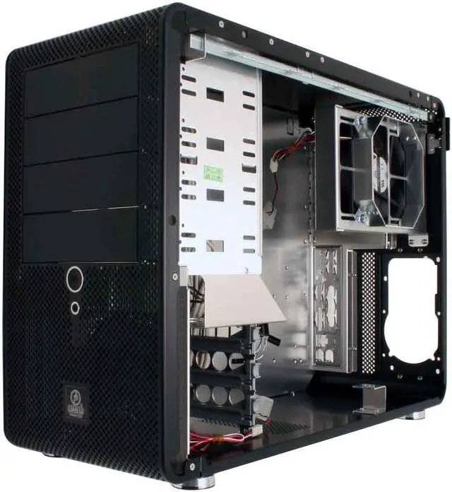 Alt view image 9 of 11 - LIAN LI PC-V600B Black Aluminum ATX Mid Tower Computer Case