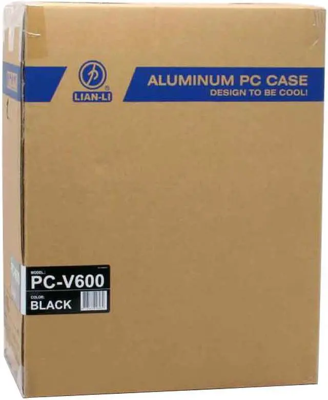 Alt view image 11 of 11 - LIAN LI PC-V600B Black Aluminum ATX Mid Tower Computer Case