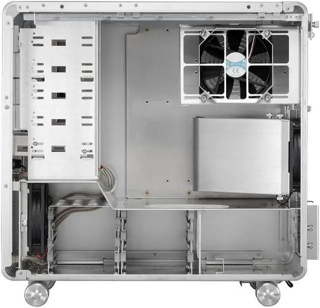 Alt view image 4 of 7 - LIAN LI PC-V1000APlus II Silver Aluminum ATX Mid Tower Computer Case