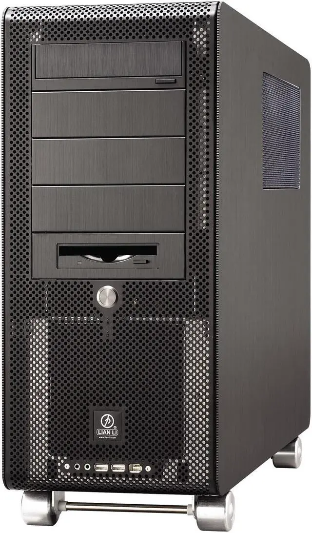 Main image of LIAN LI PC-V1000BPlus II Black Aluminum ATX Mid Tower Computer Case