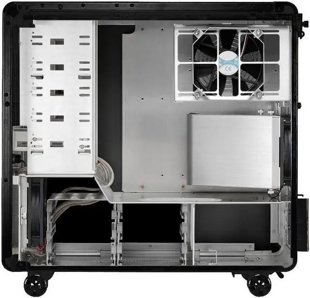 Alt view image 7 of 11 - LIAN LI PC-V1000BPlus II Black Aluminum ATX Mid Tower Computer Case
