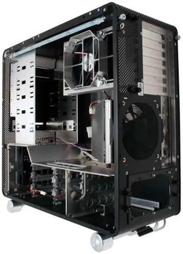 Alt view image 8 of 11 - LIAN LI PC-V1000BPlus II Black Aluminum ATX Mid Tower Computer Case