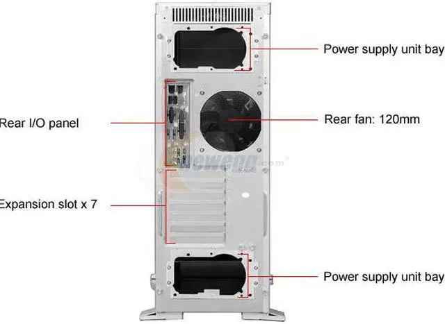 Alt view image 2 of 4 - LIAN LI PC-G70 Silver Aluminum ATX Full Tower Computer Case