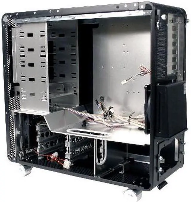 Alt view image 6 of 10 - LIAN LI V COOL PC-V1000B Black Aluminum ATX Mid Tower Computer Case