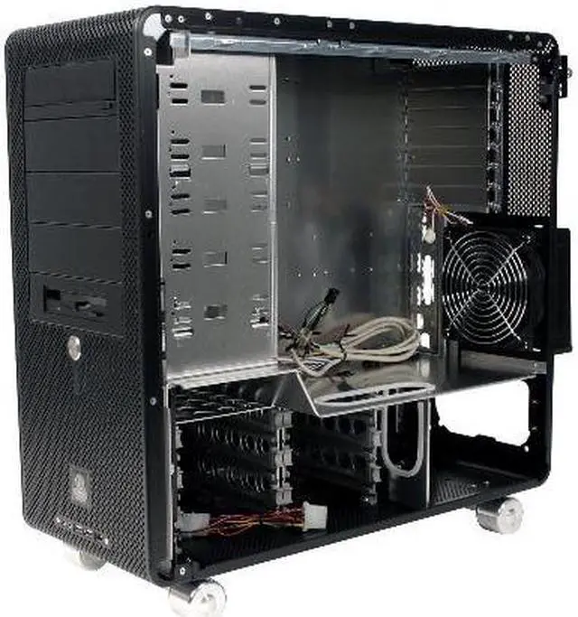 Alt view image 8 of 10 - LIAN LI V COOL PC-V1000B Black Aluminum ATX Mid Tower Computer Case