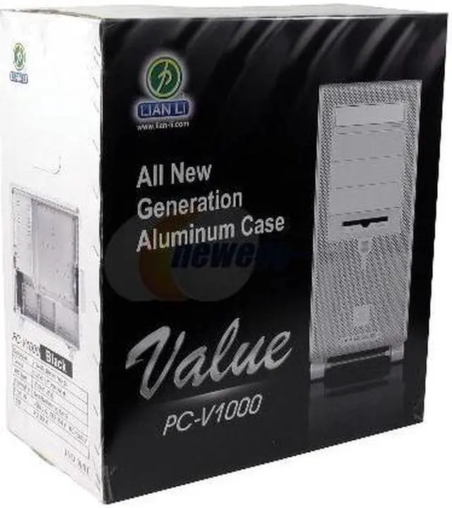 Alt view image 10 of 10 - LIAN LI V COOL PC-V1000B Black Aluminum ATX Mid Tower Computer Case