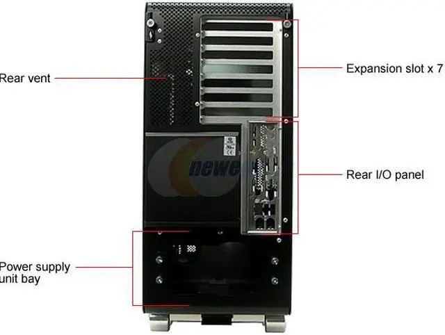Alt view image 6 of 16 - LIAN LI V COOL PC-V1200B Black Aluminum ATX Mid Tower Computer Case