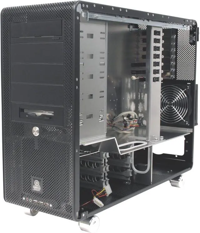 Alt view image 13 of 16 - LIAN LI V COOL PC-V1200B Black Aluminum ATX Mid Tower Computer Case