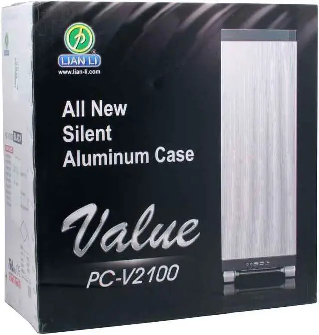 Alt view image 11 of 11 - LIAN LI V SERIES PC-V2100B Black Aluminum ATX Full Tower Computer Case