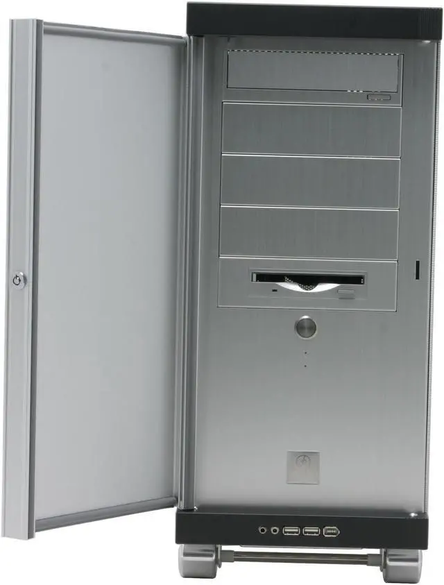 Alt view image 3 of 16 - LIAN LI V SILENT PC-V1100A PLUS Silver Aluminum ATX Mid Tower Computer Case
