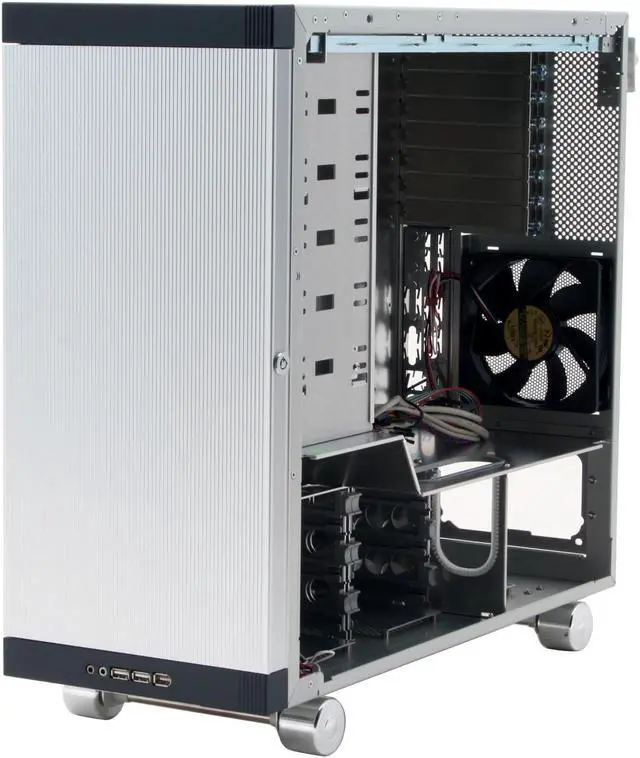 Alt view image 10 of 16 - LIAN LI V SILENT PC-V1100A PLUS Silver Aluminum ATX Mid Tower Computer Case