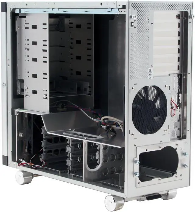 Alt view image 11 of 16 - LIAN LI V SILENT PC-V1100A PLUS Silver Aluminum ATX Mid Tower Computer Case