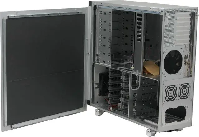 Alt view image 11 of 15 - LIAN LI V PC-V2100A PLUS Silver Aluminum ATX Full Tower Computer Case