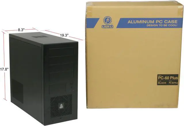 Alt view image 12 of 12 - LIAN LI PC-60BPLUSII Black Aluminum ATX Mid Tower Computer Case