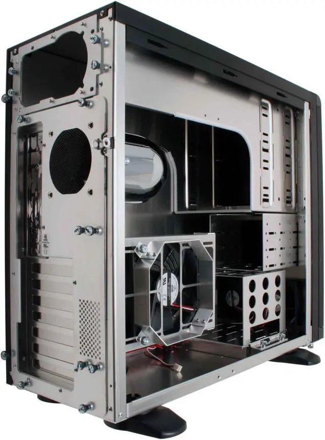 Alt view image 9 of 12 - LIAN LI PC-6070Bplus II Black Aluminum ATX Mid Tower Computer Case