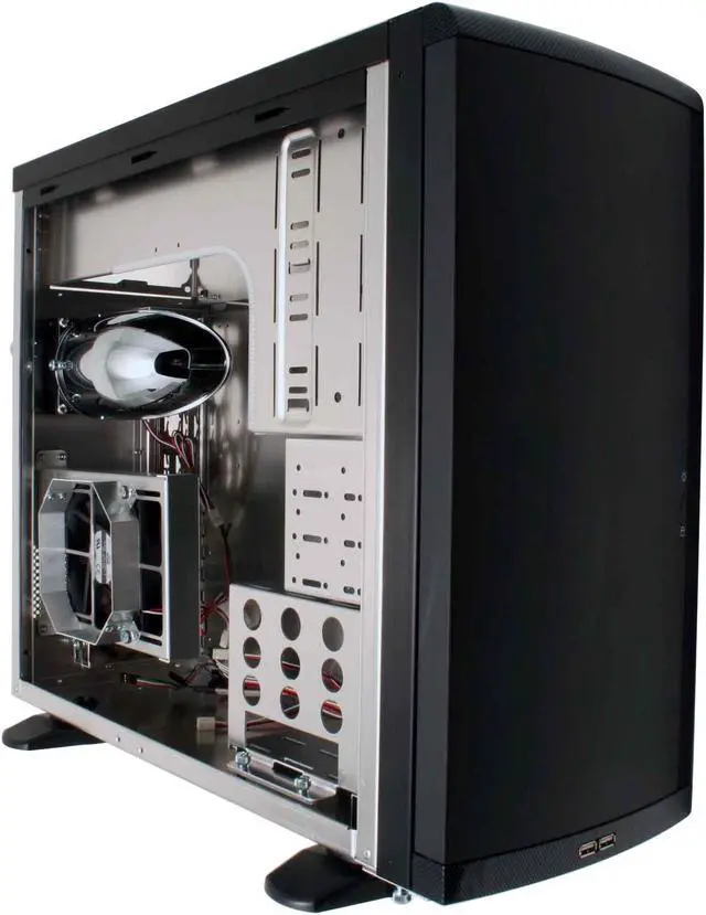 Alt view image 10 of 12 - LIAN LI PC-6070Bplus II Black Aluminum ATX Mid Tower Computer Case