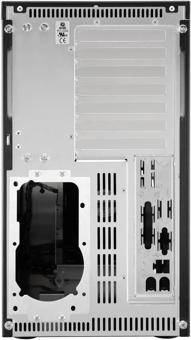 Alt view image 6 of 11 - LIAN LI PC-G50B Black Aluminum ATX Mid Tower Computer Case