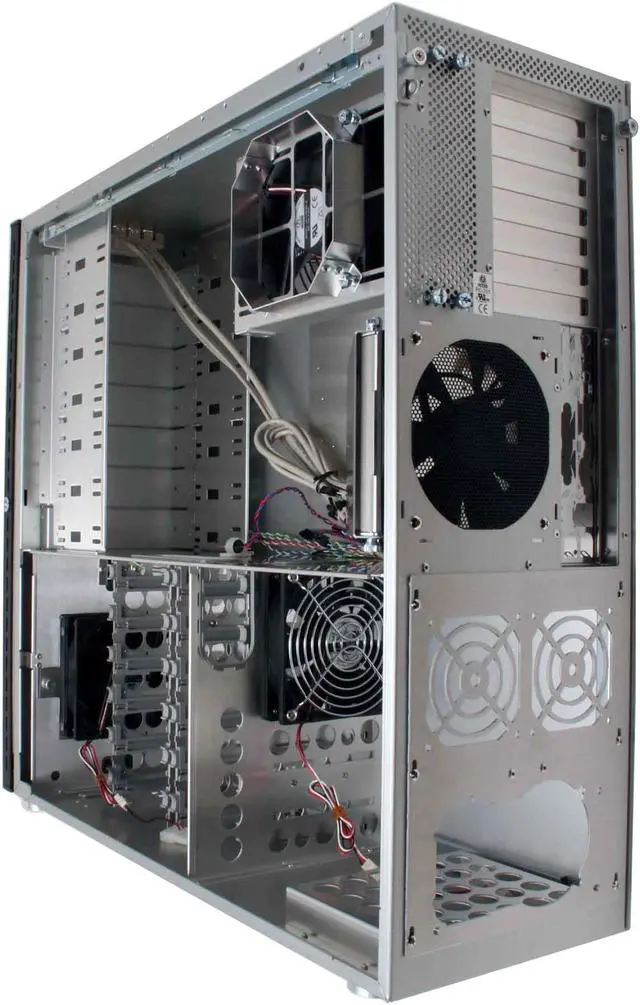 Alt view image 6 of 9 - LIAN LI PC-201A Silver Aluminum ATX Full Tower Computer Case