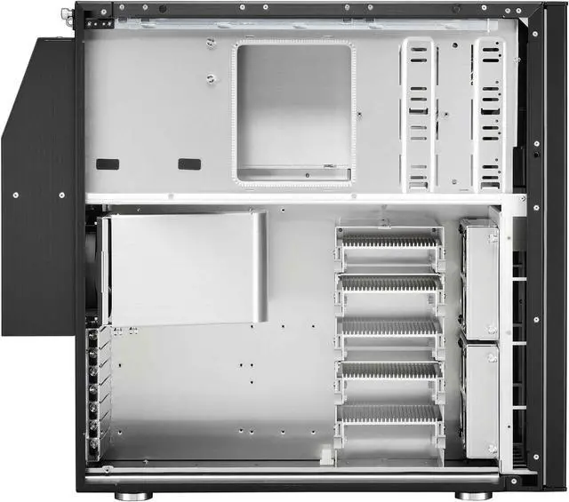 Alt view image 7 of 9 - LIAN LI PC-S80 Black Aluminum ATX Mid Tower Computer Case