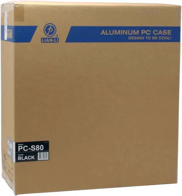 Alt view image 9 of 9 - LIAN LI PC-S80 Black Aluminum ATX Mid Tower Computer Case