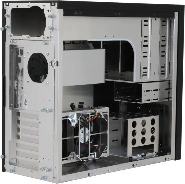 Alt view image 6 of 12 - LIAN LI PC-60BPLUSII W Black Aluminum ATX Mid Tower Computer Case