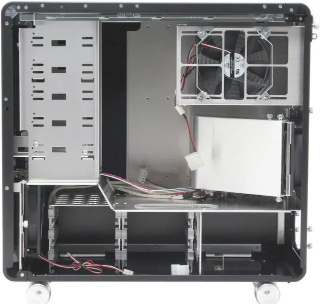 Alt view image 9 of 11 - LIAN LI PC-V1000BPLUSII W Black Aluminum ATX Mid Tower Computer Case