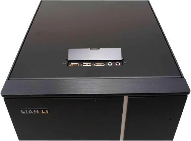 Alt view image 4 of 12 - LIAN LI PC-A10B Black Aluminum ATX Mid Tower Computer Case