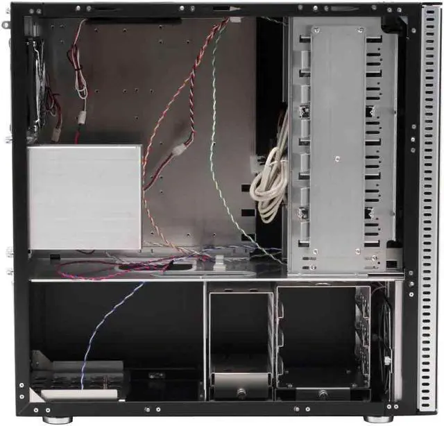 Alt view image 7 of 12 - LIAN LI PC-A10B Black Aluminum ATX Mid Tower Computer Case