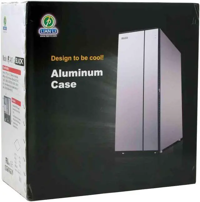 Alt view image 12 of 12 - LIAN LI PC-A10B Black Aluminum ATX Mid Tower Computer Case