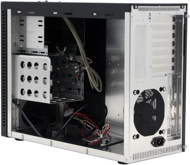 Alt view image 8 of 17 - LIAN LI PC-A05B Black Aluminum ATX Mid Tower Computer Case