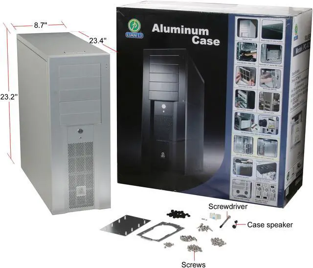 Alt view image 13 of 13 - LIAN LI PC-A70A Silver Aluminum ATX Full Tower Computer Case