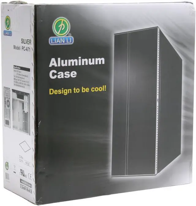 Alt view image 11 of 11 - LIAN LI PC-A71A Silver Aluminum ATX Full Tower Computer Case