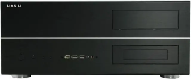 Alt view image 3 of 11 - LIAN LI Black Aluminum PC-C32B ATX Media Center / HTPC Case